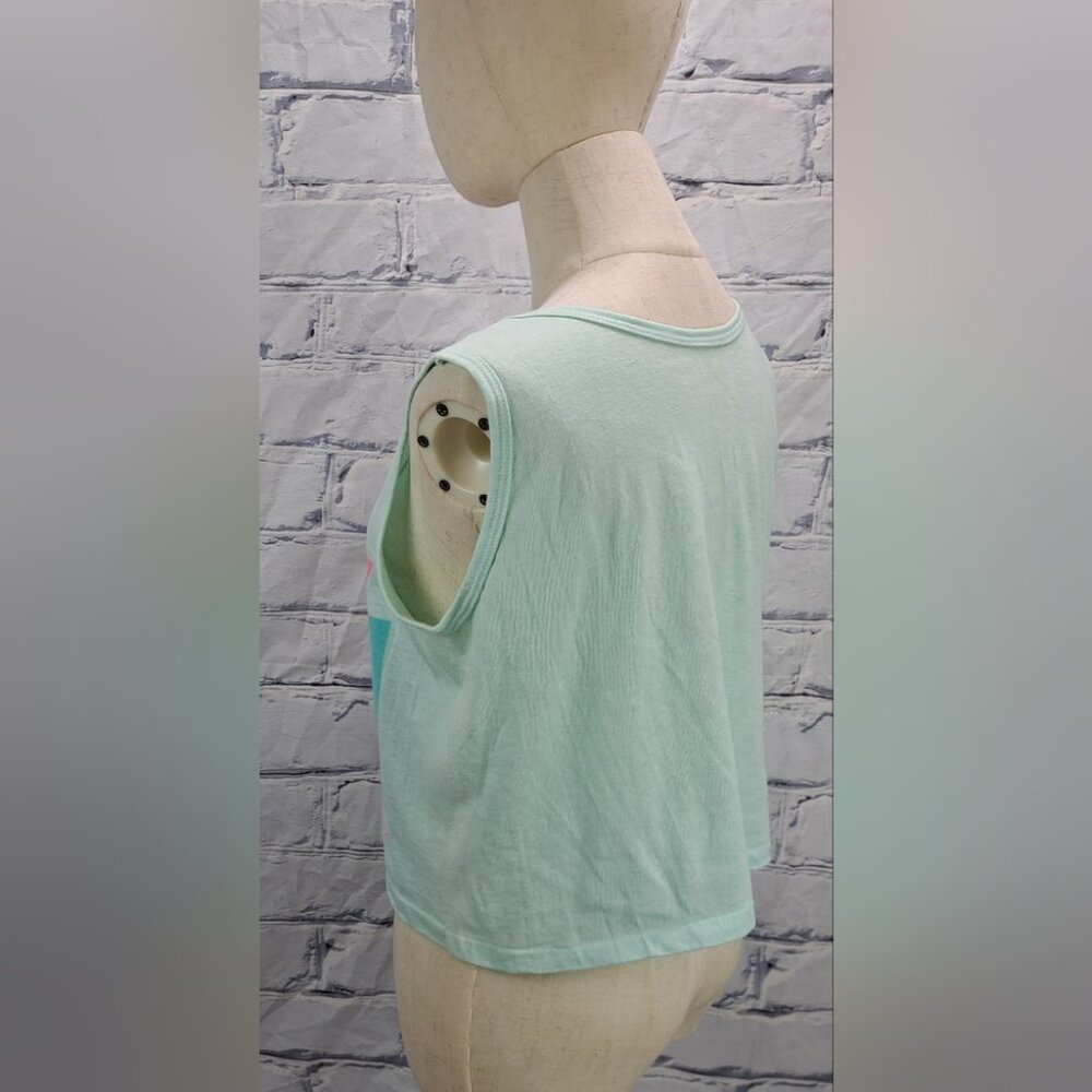 True Vintage 90s 80s Women's Tank Top Beachwear Florida Swim Wear Beach Large - Picture 10 of 12